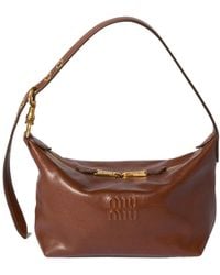Miu Miu - Spirit Nappa Leather Bag - Lyst