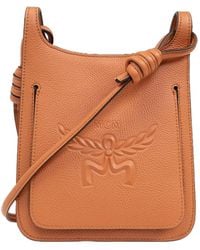 MCM - Mini Himmel Logo Embossed Hobo Bag - Lyst