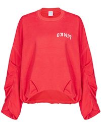 Pinko - Logo-Print Sweatshirt - Lyst