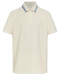 Moncler - Logo-Trim Polo Shirt - Lyst