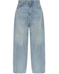 MM6 by Maison Margiela - Vintage Effect Jeans - Lyst
