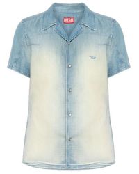 DIESEL - D Clarivo Short-Sleeve Denim Shirt - Lyst