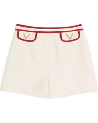 Valentino - Crepe Couture Shorts - Lyst
