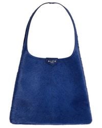 Alaïa - Alaïa Logo Detailed Mini Hobo Bag - Lyst