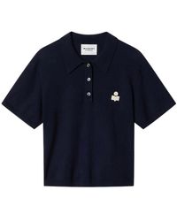 Isabel Marant - Isabel Marant Étoile Althea Knitted Polo Shirt - Lyst