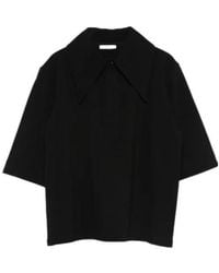 Ami Paris - Short-Sleeved Buttoned Polo Top - Lyst