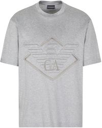 Emporio Armani - Heather Crewneck Shortsleeve Tee - Lyst