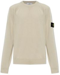 Stone Island - Long-Sleeve Crew-Neck Sweater - Lyst