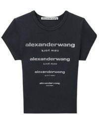 Alexander Wang - Logo Embellished Crewneck T-Shirt - Lyst
