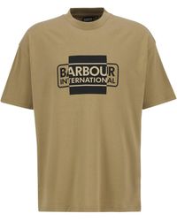 Barbour - Cotton Crew Neck T-Shirt - Lyst