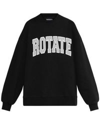 ROTATE BIRGER CHRISTENSEN - Heavy Cotton Sweatshirt - Lyst