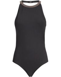 Brunello Cucinelli - Monili Halterneck Swimsuit - Lyst