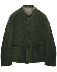 Prada - Long-Sleeved Button-Up Jacket - Lyst