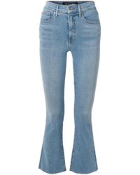 Veronica Beard - High-Waisted Flared Cropped Jeans - Lyst