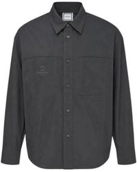 WOOYOUNGMI - Logo-Print Chest-Pockets Shirt - Lyst