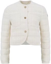 Moncler - Tweed Button-Up Jacket - Lyst