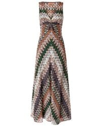 Missoni - Tie Sleeveless Gown - Lyst