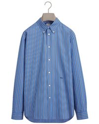 Dior - Homme Striped Embroidered Shirt - Lyst