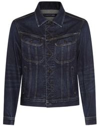 Tom Ford - Buttoned Denim Jacket - Lyst