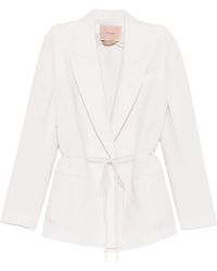 Twinset - Tie Waist Blazer - Lyst