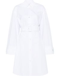 JW Anderson - Jw Anderson Double Wrap Belted Shirt Dress - Lyst