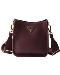 Prada - Mini Leather Shoulder Bag - Lyst