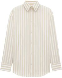 Saint Laurent - Striped Cotton Cassandre Shirt Clothing - Lyst