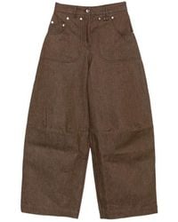 Simone Rocha - Embellished Logo-Patch Jeans - Lyst