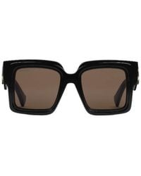 Gucci - Eyewear Logo-Plaque Oversized-Frame Sunglasses - Lyst