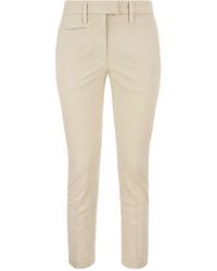 Dondup - Slim Fit Gabardine Pants - Lyst