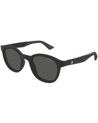 Montblanc - Eyewear Round Frame Sunglasses - Lyst
