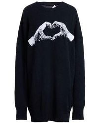 Sportmax - Two-Tone Lightweight Knit Dress - Lyst