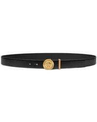 Versace - Medusa Logo Buckle Belt - Lyst