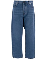 Bottega Veneta - Button Detailed Wide Leg Jeans - Lyst