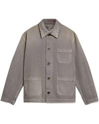 Golden Goose - Stud Embellished Denim Jacket - Lyst