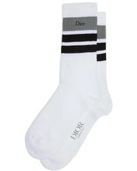 Dior - Homme Three-Tone Striped Socks - Lyst