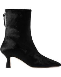 Aeyde - Elina Pony Hair Ankle Boots - Lyst