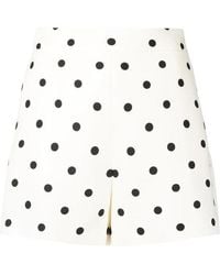 Valentino - Polka Dot Print Short Shorts - Lyst