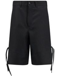 Comme des Garçons - Comme Des Garçons Shirt Strap-Detailed Bermuda Shorts - Lyst