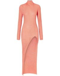 Jean Paul Gaultier - Long-Sleeved High-Neck Dress - Lyst