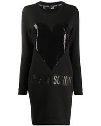 Moschino - A Sequined Heart-Shaped Dress - Lyst