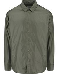 Aspesi - Long Sleeved Press-Stud Jacket - Lyst