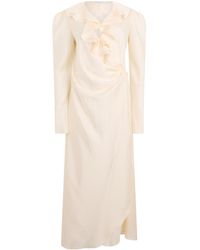 Philosophy Di Lorenzo Serafini - Ruffle-Trim Wrap Dress - Lyst