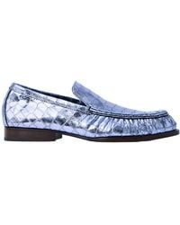 Dries Van Noten - Embossed Round Toe Loafers - Lyst