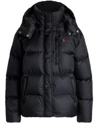 Polo Ralph Lauren - Carly Water-Repellent Quilted Duck Down Wind Resistant Detachable Hood Short Puffer Jacket - Lyst