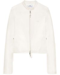 Courreges - Courrèges City Cropped Biker Jacket - Lyst