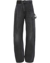 JW Anderson - Jw Anderson Twisted Workwear Denim Jeans - Lyst