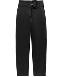Ami Paris - Buckle-Belt High-Waisted Trousers - Lyst