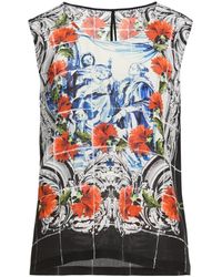 Dolce & Gabbana - Top Silk - Lyst