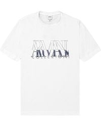 Armani Collezioni - Short-Sleeved Round Collar T-Shirt - Lyst